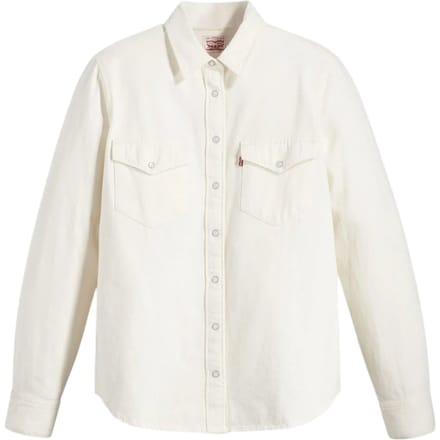 Levi's Dames Iconische Western Denim Blouse met Lange Mouwen (Ecru)