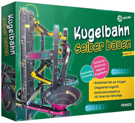 Knikkerbaan Bouwpakket - Marble Run - Creatief Spelen - Zonder Lijm Monteerbaar - 52 cm Hoog