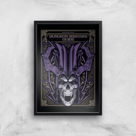 Dungeons & Dragons Dungeon Master Giclee Art Print - A4 - Black Frame