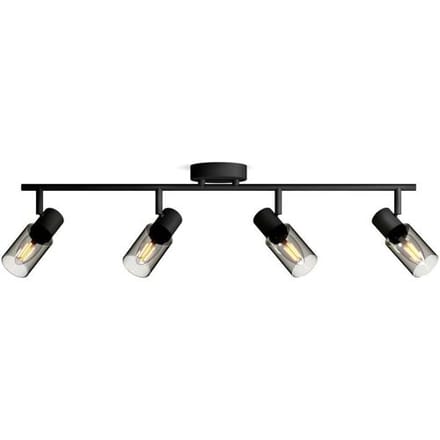 Philips Palms Spot - Plafondspot met vier lichtpunten - Met gerookt glas - Kleine fitting E14