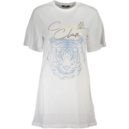Tijgerkop Geborduurde T-shirt Jurk