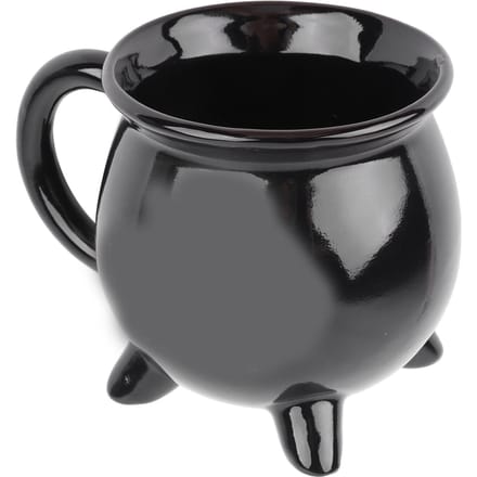 Heksenketel Mok 300ml Verzegelde Hekserige Zwarte Ketel Mok voor Halloween Decor Tafeldecoratie black