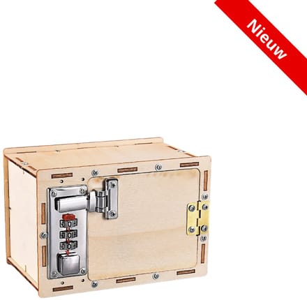 Kitcreatives- Bouwpakket Kluis met Cijferslot- Science Kit