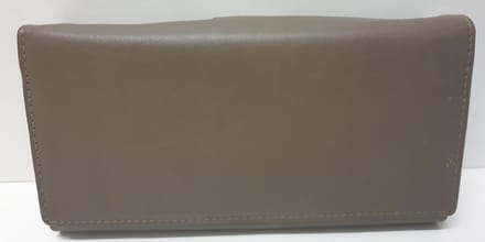 Dames Overslagportemonnee Groot - Taupe