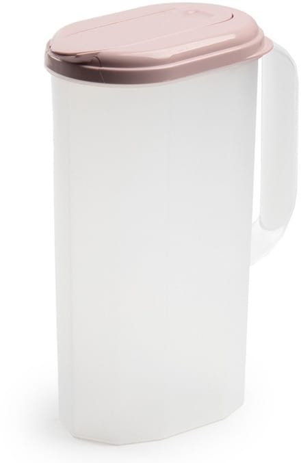 Schenkkan - Limonadekan - Waterkan - met deksel - 2000 ml - roze - kunststof
