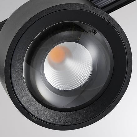 Molto Luce LED 3-fase railspot Mag, zwart, 827