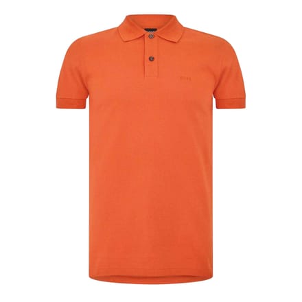 Boss Heren Firenze Katoenen Poloshirt (Donker Oranje)