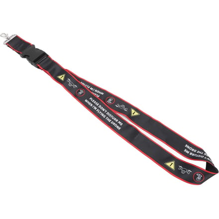 Drone Afstandsbediening Band Polyester Vezel Zacht met Waarschuwingsbord Haak Drone Lanyard voor Avata 1 black