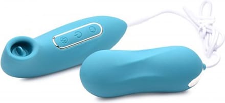XR Brands - Entwined - Thumping Egg and Licking Clitoral Stimulator