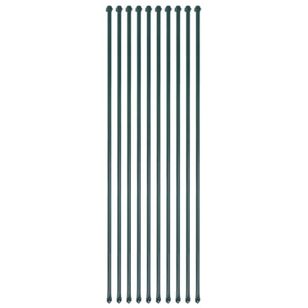 vidaXL - Tuinpalen - 1,5 - m - metaal - groen - 10 - st