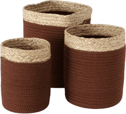 Zeegras Mand Bruin 3 st. - Ø 26 cm
