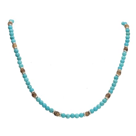 Bela Donaco - Ketting Bohemian B4 – Turquoise – Sterling Zilver