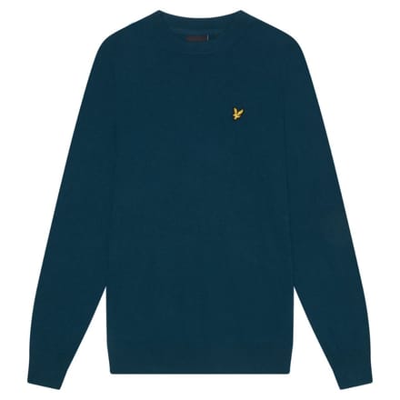 Lyle & Scott Apres marineblauwe pull-over trui met ronde hals