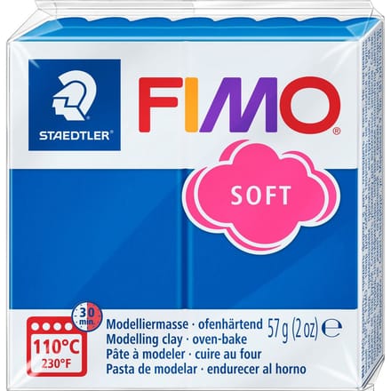 Boetseerklei Fimo soft 57 gram pacificblauw