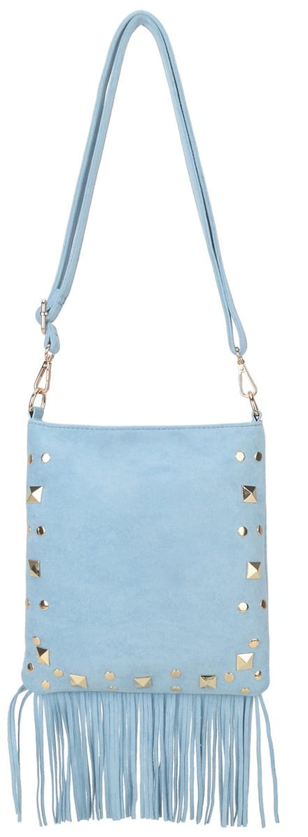 Giuliano kunstlederen suede schoudetas Iriane - Dames - Blauw