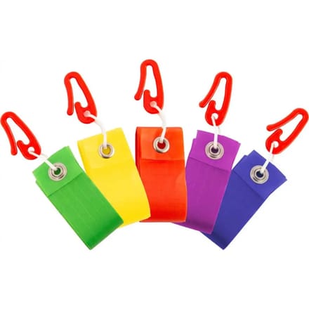 Vlieger Staart HQ String Tail 4 m (Set of 5) 126421 Regenboog 5x 400 cm
