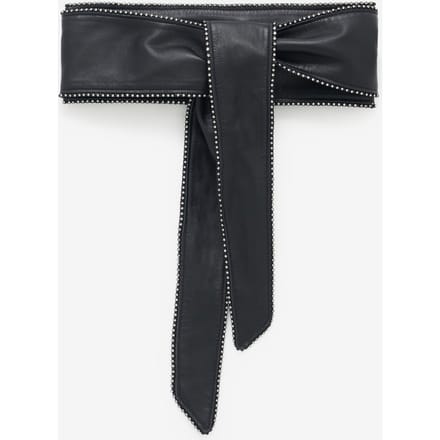 IRO Paris Nera Chain Strs Obi Belt Black / Strass Taglia: 70 | Cinture Outlet | Donna | Nero