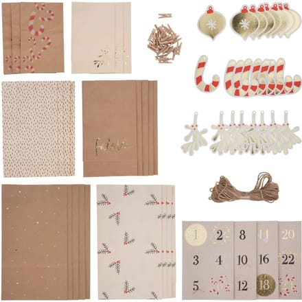Kerstkalender Set 'FALALA', 97-delig