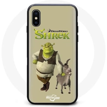 Coque Souple - Shrek and Donkey - Iphone XS Max - Noir - Mixte