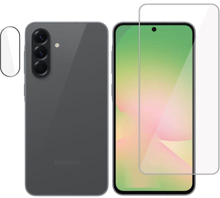Screenprotector + Camera Screen geschikt voor Samsung Galaxy A56 / A36 Screenprotector - Gehard Glas - Rounded - Proteqt+
