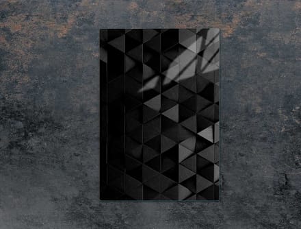 TMK ArtDeko - Snijplank - Gehard Glas - 35x52 cm - Zwart