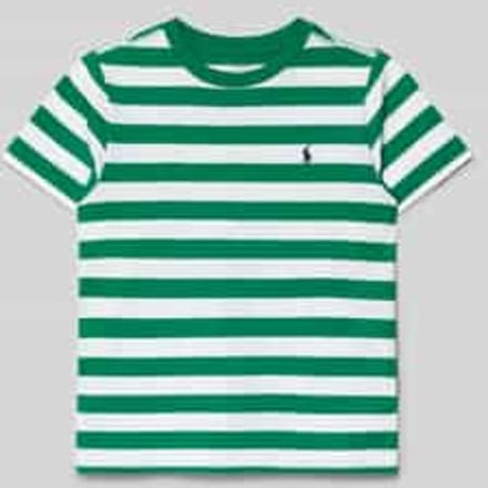 T-shirt met ronde hals en labelstitching