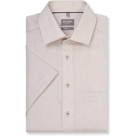 OLYMP Luxor Overhemd, Comfort Fit, New Kent, Natuur