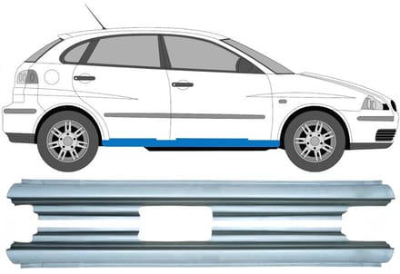 Volledige dorpel voor Seat Ibiza Cordoba 2002-2008 / Links + Rechts / Set