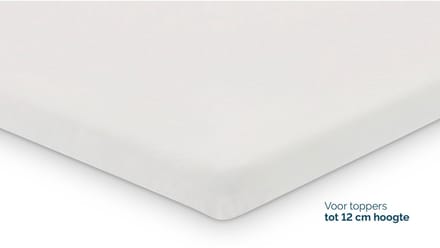 B Bright Hoeslaken Extra Verkoelend topper - 160 x 200/210 cm - wit