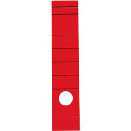 Rugetiket, rugbreedte 60 mm, zelfklevend, 10 stuks, rood