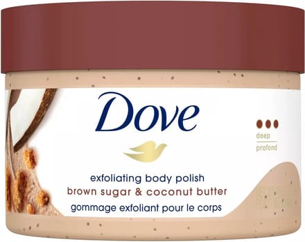 Dove Brown Sugar & Coconut Butter Exfoliating Body Scrub - Lichaamsscrub - Bad & Douche - 298g