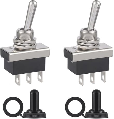 Tuimelschakelaar 12V 25A SPDT Waterdicht ON-ON (Set van 2)