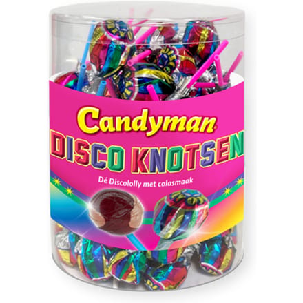 Lolly Candyman discoknotsen 100 stuks