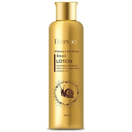 Deoproce Whitening en anti-rimpel slakkenlotion 260 ml beige