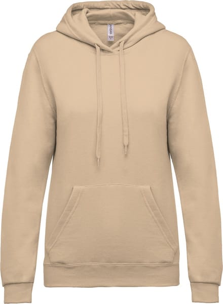 Kariban Eco damessweater met capuchon K473 - Light Sand - S