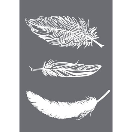 Sjabloon "Feather Trio" met Scraper
