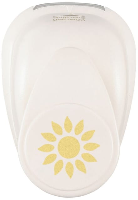 Vaessen Creative Pons - Figuurpons - Zonnebloem - 2,5 x 2,5 cm