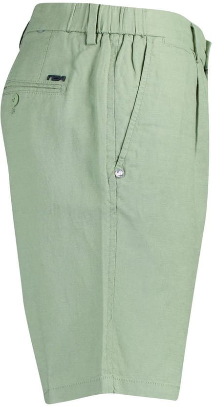 Shorts New Zealand groen 100% linnen