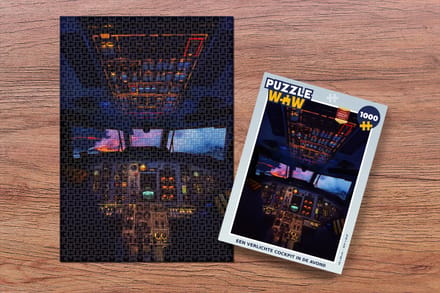 Puzzel Een verlichte cockpit in de avond - Legpuzzel - Puzzel 1000 stukjes volwassenen