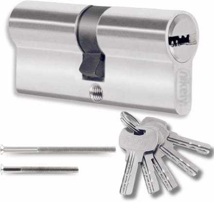 Slotcilinder 40/40 mm - 5 sleutels - 80 mm - voordeur & garagedeur