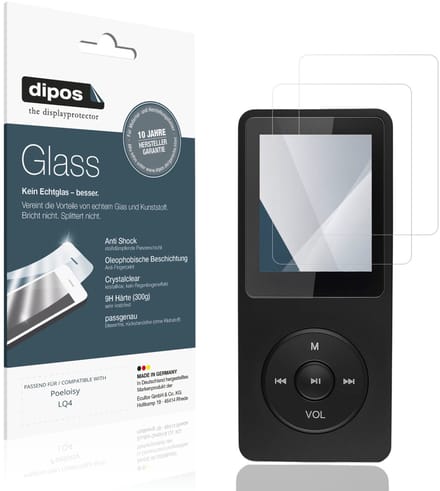 dipos – 2x Pantserfolie geschikt voor Poeloisy LQ4 | 9H Screenprotector