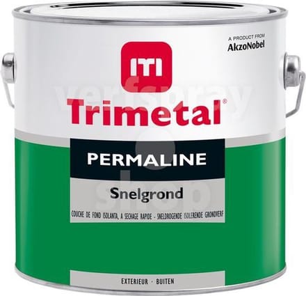 Trimetal Permaline Snelgrond - 1 l - 11 m²/l - Wit