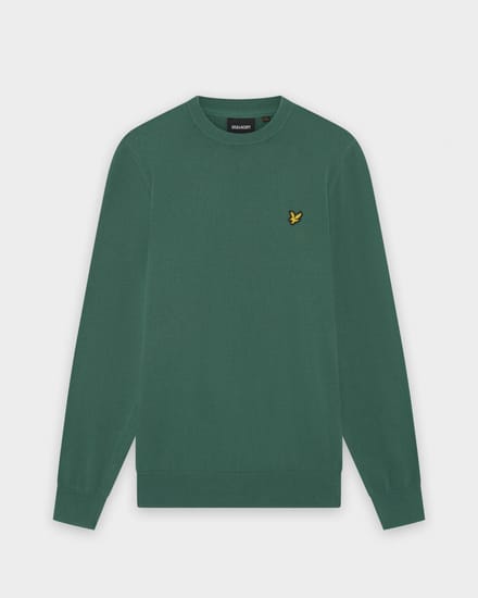 Trui Lyle &amp; Scott KN2136V COTTON CREW-W130 EVERGLADE