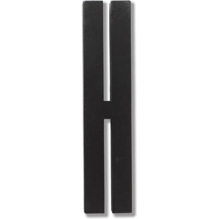 DESIGN LETTERS - Houten letters - zwart - H