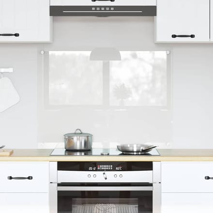 vidaXL - Keukenachterwand - Transparant - 80 - x - 60 - cm - gehard - glas