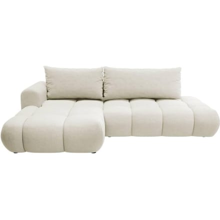 Hoekbank met slaapfunctie Ontaria links chenille | Selsey Design