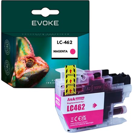 Inkt voor Brother printer LC462 rood (magenta) |     1500 pagina's |     Lc462Xlm