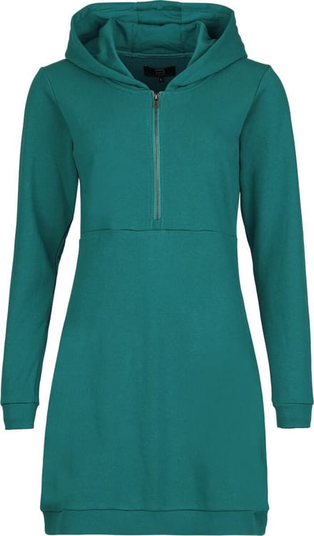 R.E.D. Rock-Engineered Design Turquoise jurk met capuchon en lange mouwen - Dames - XL