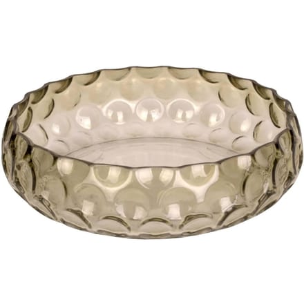 Present Time Schaal Speckles - Large - Glas Mosgroen - Ø26x7cm - Glas - Modern - Woonkamer