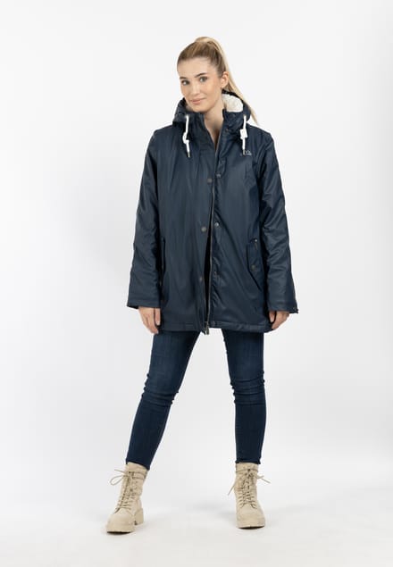 ICEBOUND Regenjas met teddy voering Dames marine